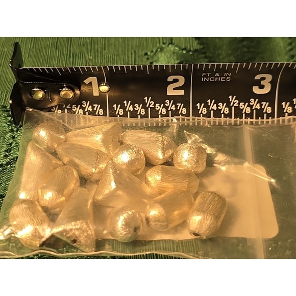 Antique Silver Plated Copper Beads Assorted Charms #162 Bundle‎ W/ Others Listed - Picture 2 of 2